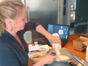 virtual mozzarella cheese making