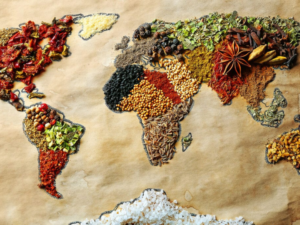 International Food Tour map